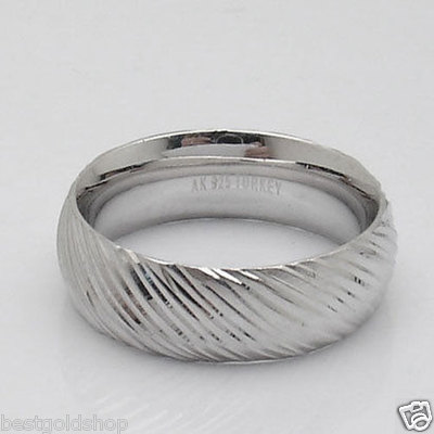 Epiphany Platinum Plated AntiTarnish Diamond Cut Ring Sterling Silver 925 QVC