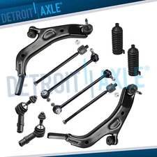 Front Lower Control Arms Sway Bars Tie Rods for 2009 Ford Taurus X Mercury Sable