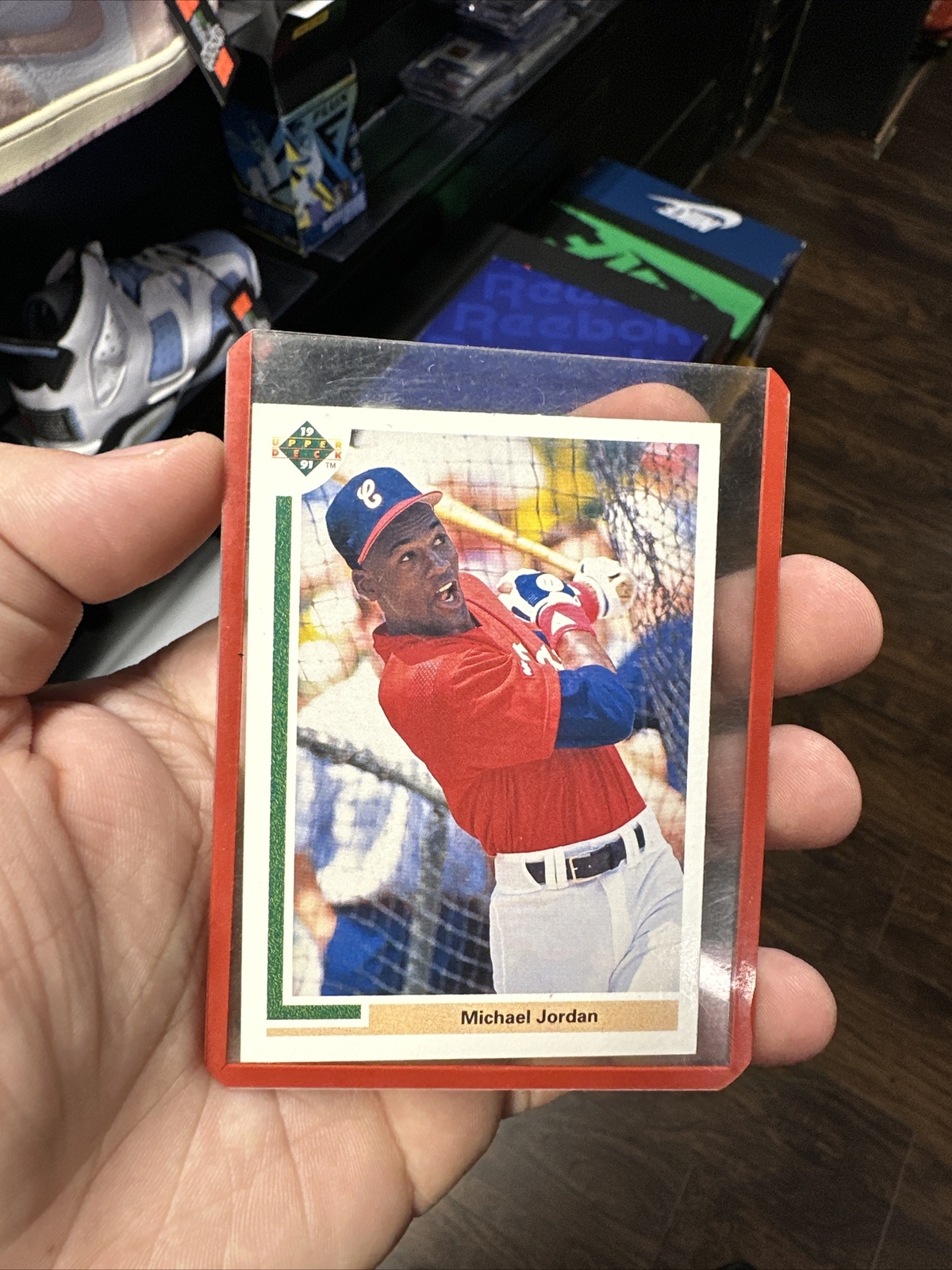 1991 Upper Deck Michael Jordan SP1 Chicago White Sox Rookie Baseball 1991-upper-deck-michael-jordan-sp1-chicago-white-sox-rookie-baseball