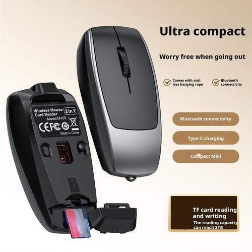 2025 Mini Bluetooth Mouse with Card UK M5M0 - Picture 4 of 15