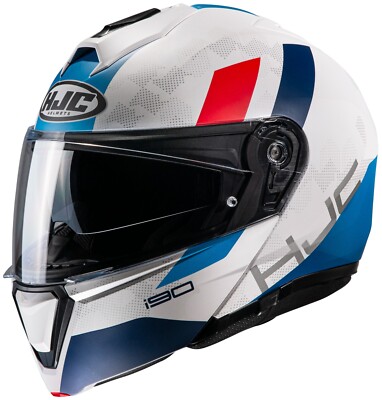 HJC i90 Syrex Modular Sunscreen Motorcycle Helmet Red White Blue