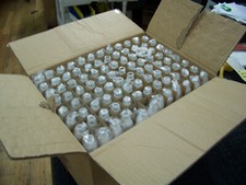 Boston Round Bottle 1 oz. Matte White Colored Clear Glass 288 ea. New