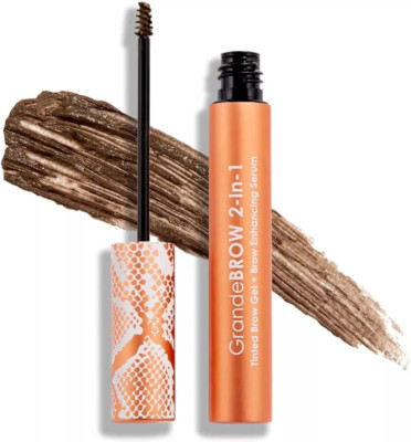 Grande Brow 2 in 1 Tinted Gel & Brow Enhance Serum 1-8 Week Supply.