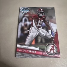 2023 Bowman Chrome University #51 Dallas Turner Alabama Crimson Tide RC