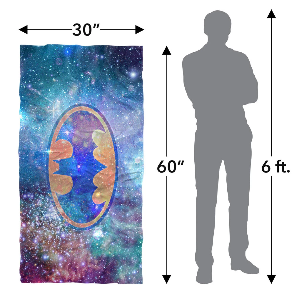 Batman Galaxy Symbol Officially Licensed Beach Towel 30"x60"