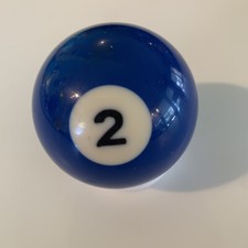 Vintage Aramith Belgian Billiard Pool Ball 2 1/4" Single Replacement No 2 Blue
