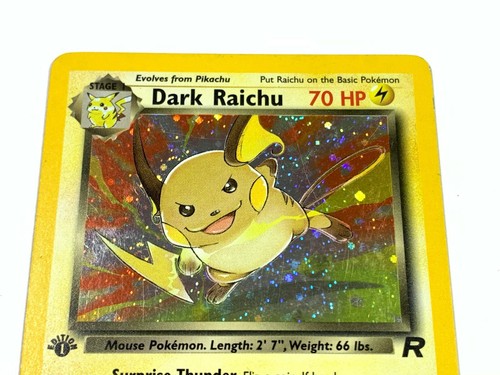 First 1st Edition Dark Raichu Holo 83/82 Team Rocket Holographic Rare Pokemon - Bild 4 von 11