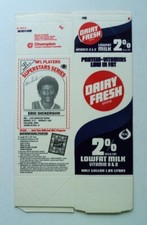1986 Milk Carton #11 Eric Dickerson Rams FLAT UNUSED MINT - 