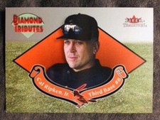 2002 Fleer Tradition Cal Ripken Jr. Diamond Tributes Insert Card 