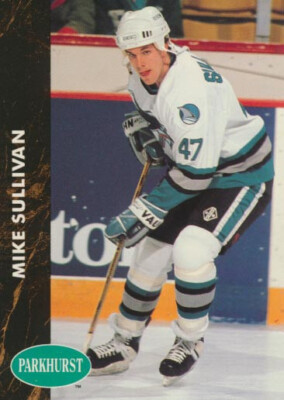 1991-92 Parkhurst French #383 MIKE SULLIVAN - San Jose Sharks