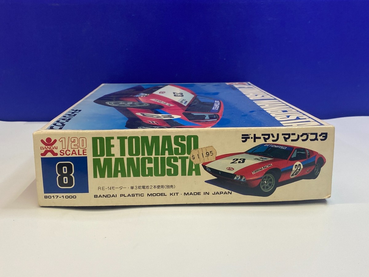 BANDAI 1/20 SCALE DE TOMASO MANGUSTA JAPAN MODEL KIT COMPLETE | eBay