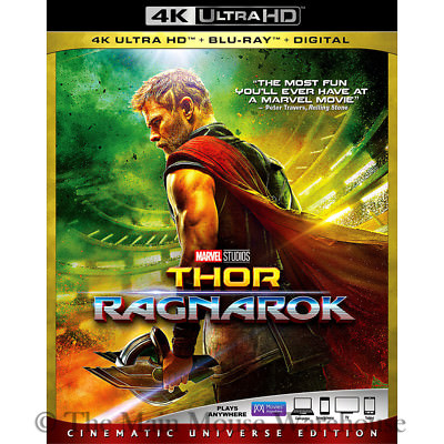 Marvel Thor Ragnarok 4K Ultra HD Blu-ray Digital Copy Cinematic Universe Edition