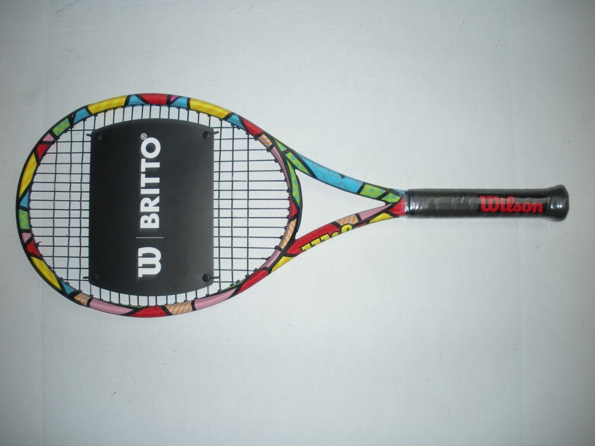【美品】WILSON ULTRA100 romero britto SIZE2 WILSON ULTRA 100 v3.0 ROMERO BRITTO TENNIS RACQUET 4 3/8