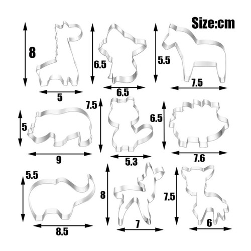 36 Pcs Kekse Snack Form Ausstechformen Für Kinder Cookie Cupcake Form - Bild 9 von 12