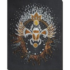 Bead Embroidery Kit Scarab Beaded stitching Beadwork DIY Abris Art