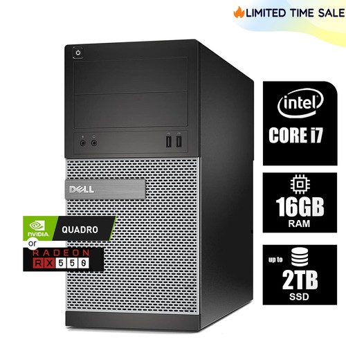 DELL Desktop Computer PC i7, 16GB RAM, Up to2TB SSD NVIDIA Windows 10/11, WiFi - 第 1/4 張圖片