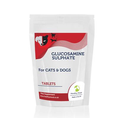 Glucosaminsulfat für Haustiere 90 Tabletten �� Gelenkunterstützung Ergänzung für Katzen & D