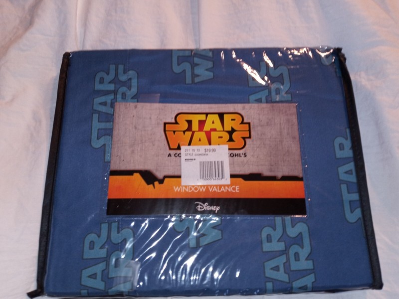 Star Wars Window Valance 60x13 Kohl's Disney Collection Darth Vader Blue