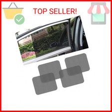 Car Side Window Sunshade, 4 PCS Static Cling Films Stickers Sun Shade UV Rays Pr