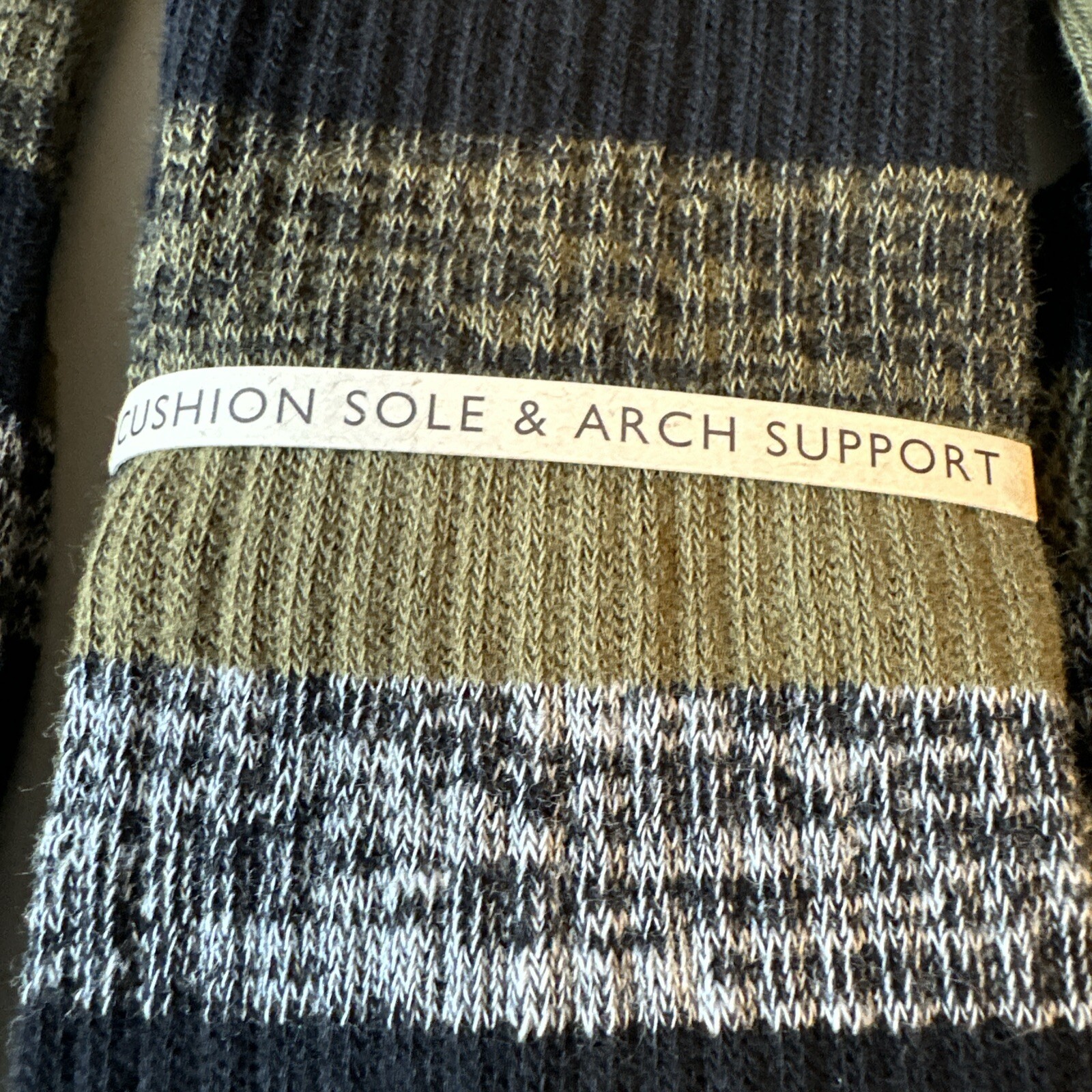 SAOLA 3 paia calze casual da uomo Clarks suola cuscino e supporto arco equipaggio taglia unica