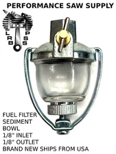 GLASS SEDIMENT BOWL FUEL FILTER FIT GRAVELY TRACTOR MODEL L C CUSTOM CONVERTIBLE