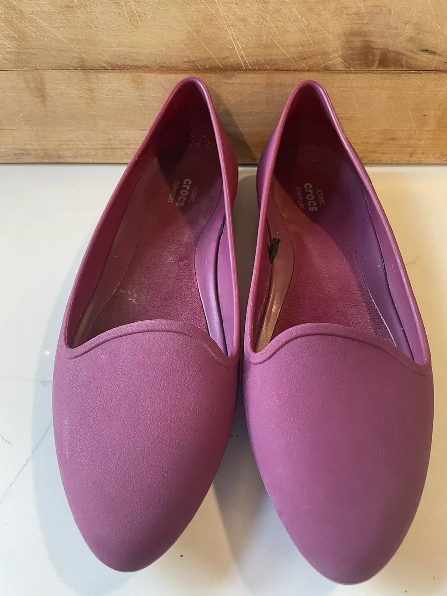 Women's crocs store eve flat