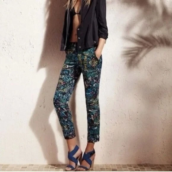 Derek Lam Rio Capri Pants in Nightshade Multi size 6
