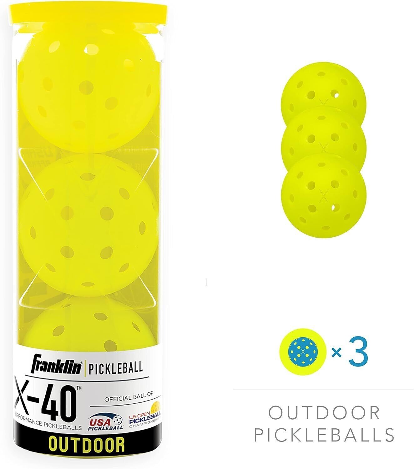 Sports Outdoor Pickleballs X40 Pickleball Balls USA Pickleball