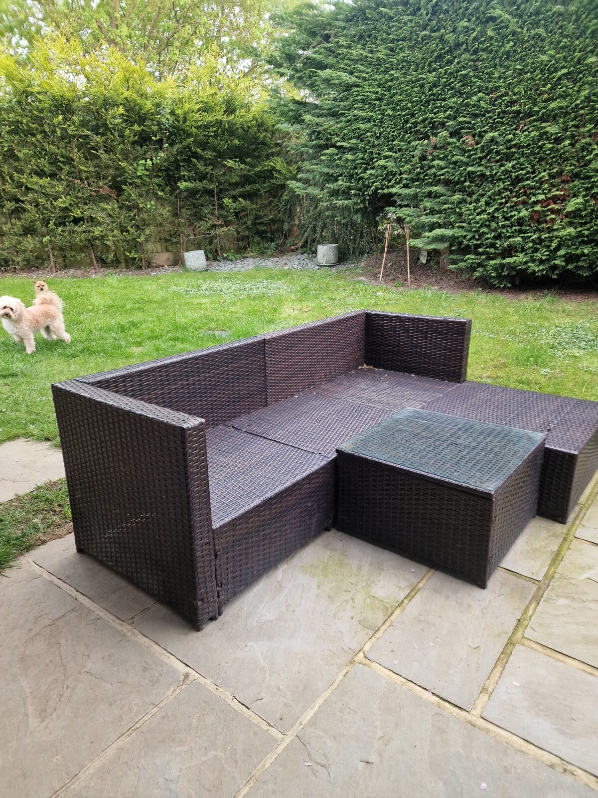 pre owned rattan garden furniture used eBay