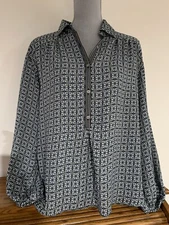 Max Studio Women’s Floral Print Blouse Size M