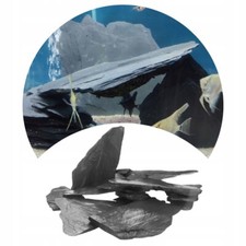 Aquarium Slate Fish Tank Rock Natural Stone BLACK SLATE