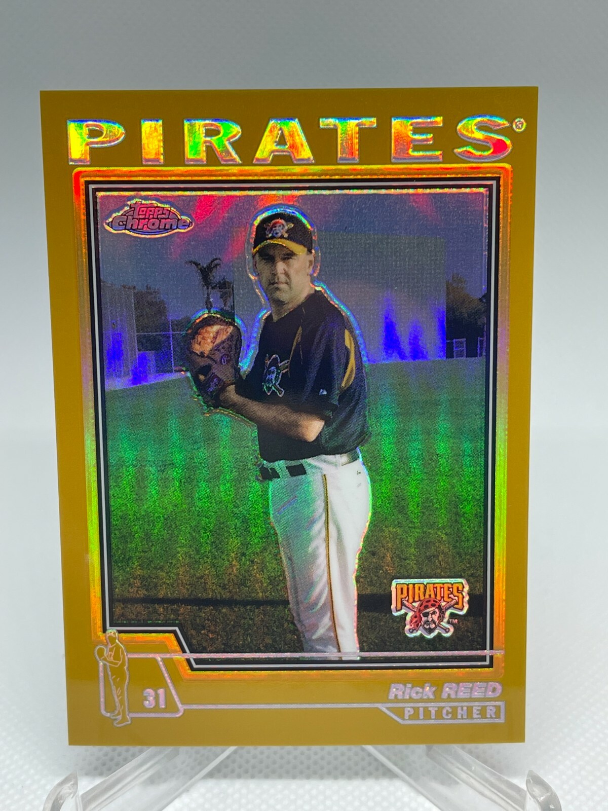 Rick Reed 2004 Topps Chrome #464 Gold Refractor Short Print