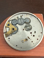 VINTAGE MAIN PLATE  FOR 18 SIZE NEW YORK STANDARD POCKET WATCH