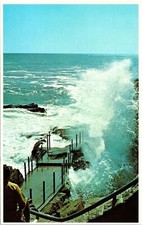 Thunderhole Ocean Dr Bar Harbor Maine ME Postcard UNP VTG Mike Roberts Unused
