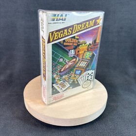 Nintendo NES - Vegas Dream - Game, Box, & Dust Cover - No Manual - Tested