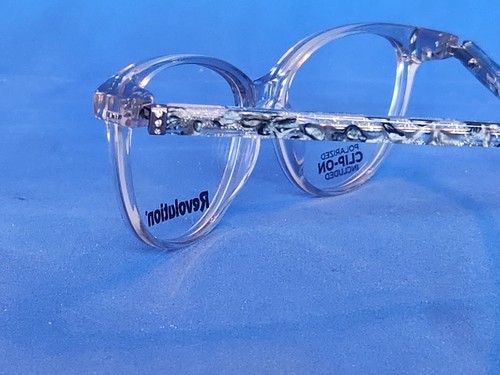 Nuevo marco de gafas Revolution con clip magnético para sol gris Chelsea plástico 50-15 - Imagen 6 de 18
