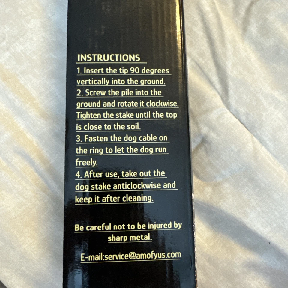 Estaca de amarre para perros sin ruptura, estaca para perros de alta resistencia para todos los perros Foto 3 de 3