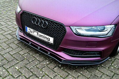Sonderaktion Frontspoiler Cuplippe aus ABS passend für Audi A4 S4 B8 mit S-Line