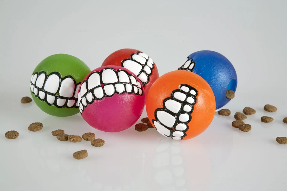 GR02-L Fun Dog Treat Ball in various sizes and colors Medium Lime - Image 2 of 4