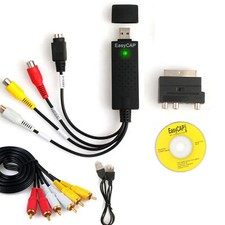 Scheda Grabber acquisizione audio video USB convertitore adattatore VHS a DVD Windows 8 10