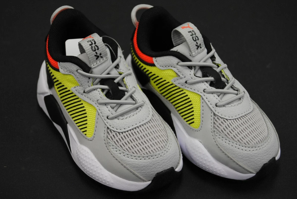 37064601 NEW TODDLER PUMA RS X HARD DRIVE AC INF HIGH RISE YELLOW ALERT PB7