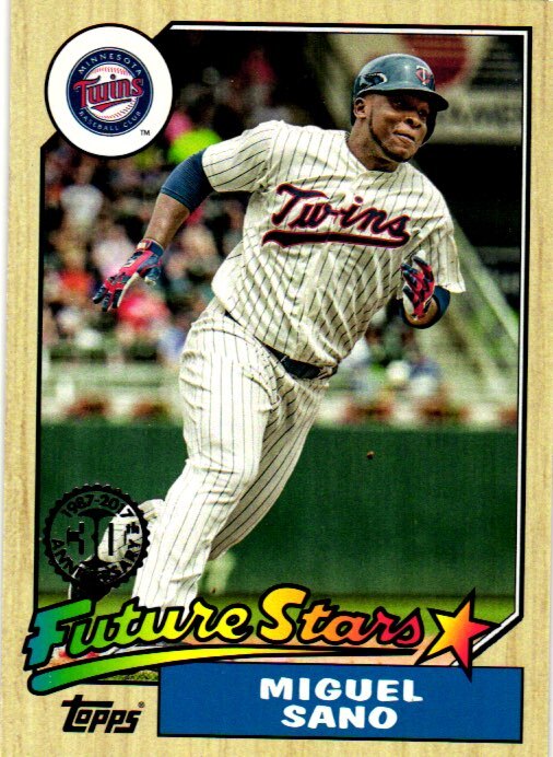 2017 Topps #87-16 Miguel Sano 1987 Topps Baseball 30th Anniversary