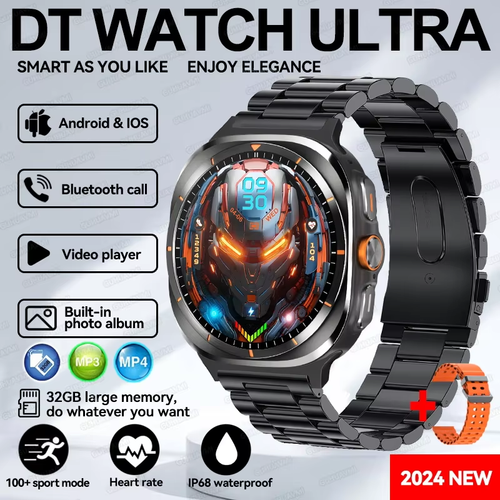 Montre Connectée Ultra Homme 32 Go GPS Écran AMOLED 1.5" Suivi Fitness & Santé C - Photo 14/24