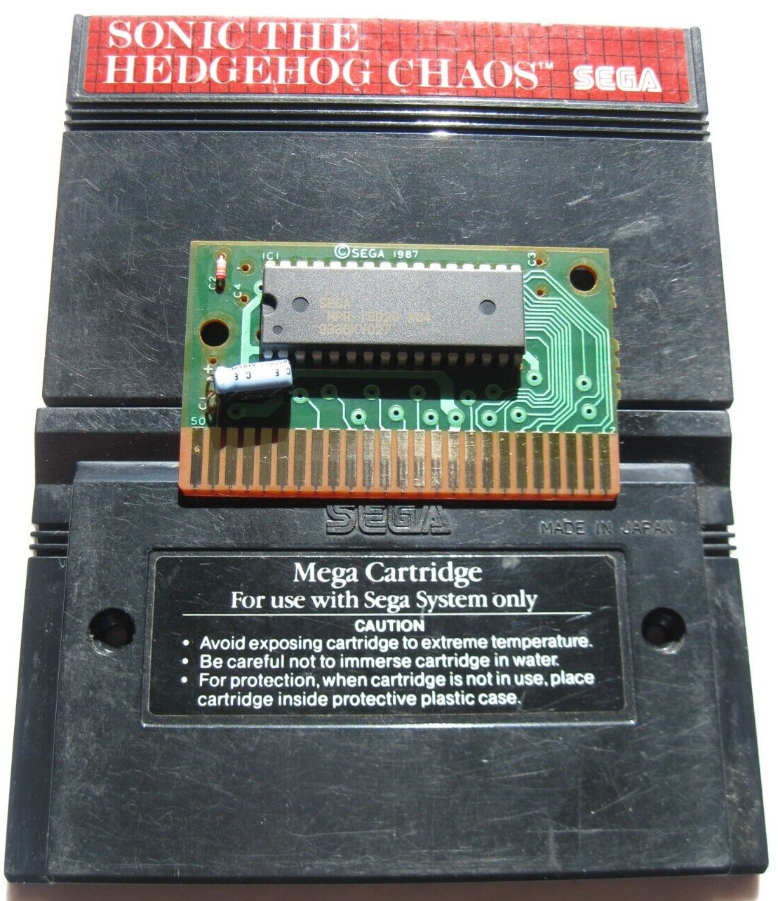 sonic the hedgehog chaos authentique version originale sega master system