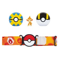 Jazwares Pokemon Clip 'n' Go With Strap Playset Chimchar Quick B