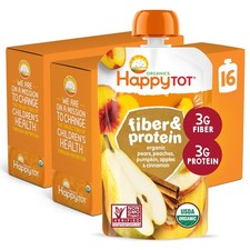 Happy Tot Organics Stage4 Baby Food Pouches Gluten Free Vegan 16 Ct Exp 01/05/26