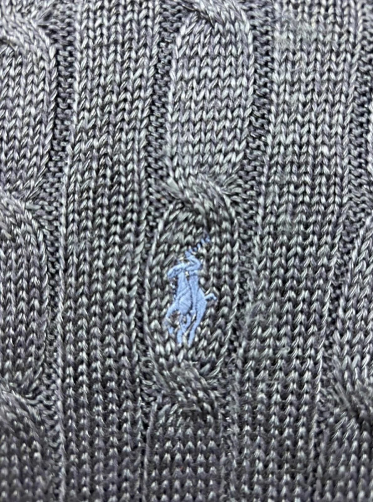 Women’s Navy Ralph Lauren Cable Knit Jumper Size Extra Small image 2