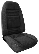 1979-80 Firebird Trans Am Deluxe Black Cloth Front Bucket Seat Upholstery 1979-80 Firebird Trans Am Deluxe Black Cloth Front Bucket Seat Upholstery
