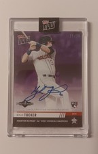 2019 Topps Now Postseason Autograph Purple Kyle Tucker RC, S/N: 11/25