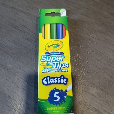 Crayola Super Tips Washable Markers 5 Count. 